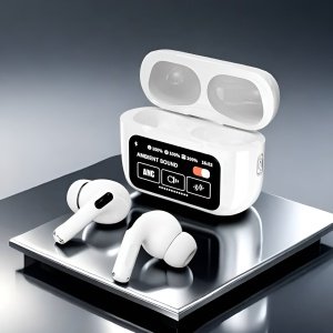 A9 Pro Smart Display Earbuds – Style, Sound & Power Combined