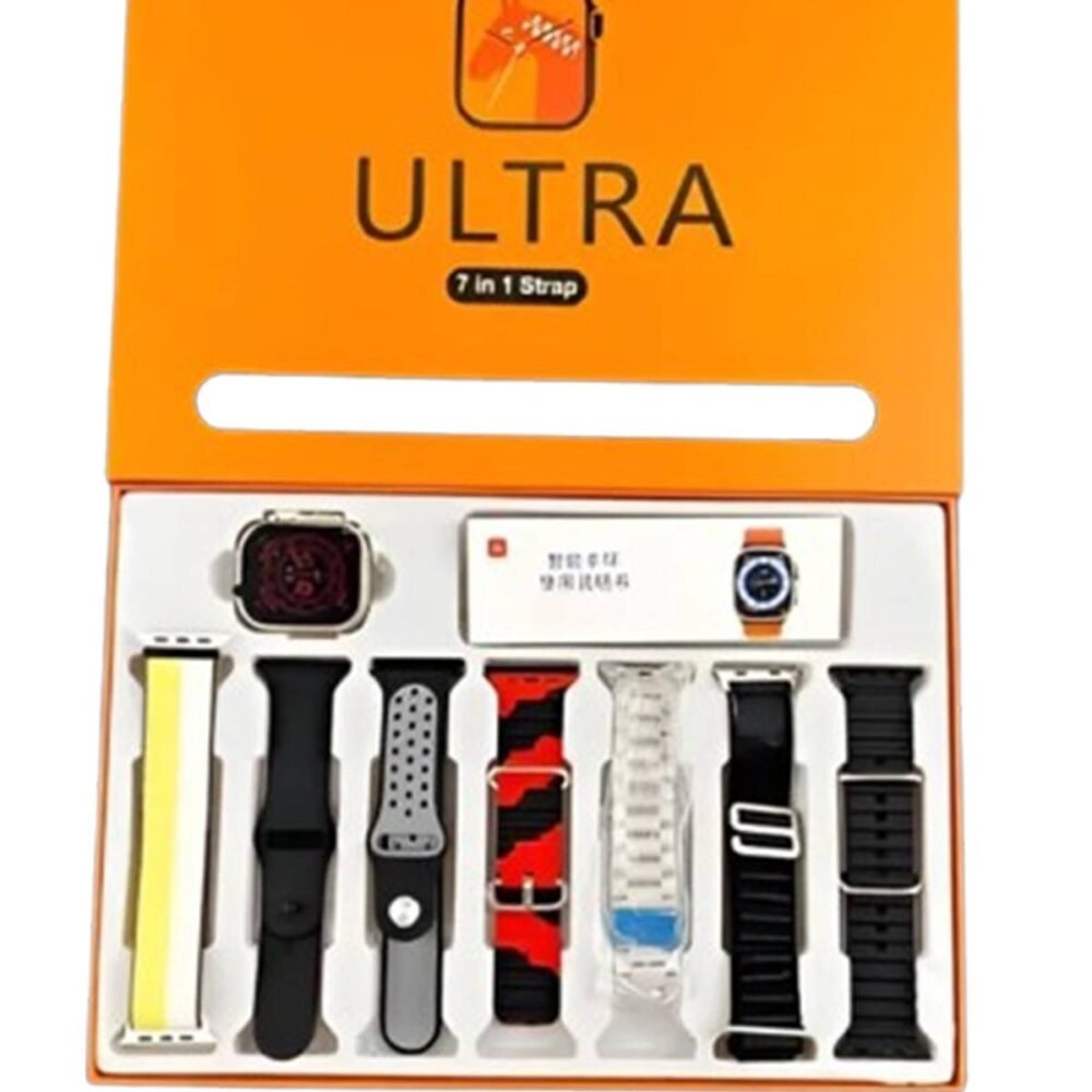 Ultra Smart Watch With 7 Straps - Image 4